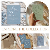 ミニマリストSage Green赤エレガントちゃんモダンシャワー サンキューカード