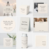 Minimalist Retro Typewriter Custom Wedding Ivory スリム缶クーラー