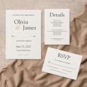 The Minimal Luxury Wedding Suite 招待状 (この独立クリエイターのコレクションをカスタマイズ。)