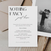 Minimalist We Eloped QR Code Elopement 案内状