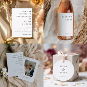 モダンミニマ結婚リストサンキューカード サンキューカード