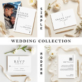 Modern Minimalist QR Code Wedding Website セーブザデート