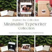 ミニマリストタイプライタークリスマス差出人住所 セルフインキングスタンプ