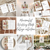 Elegant Photo Collage Save the Date Card セーブザデート