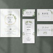 ミニマリストの白いフレーム金ゴールドテーブル番号 招待状