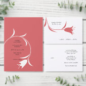 チューリモダンップ箔結婚式招待状箔招待状 箔招待状 (この独立クリエイターのコレクションをカスタマイズ。)