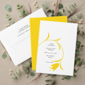 黄色モダンチューリ結婚ップ メニュー (この独立クリエイターのコレクションをカスタマイズ。テスト)