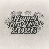 Elegant Glitter New Year’s Eve 招待状