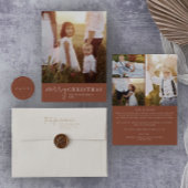 シックモダンテラコッタサーキュラー差出人住所 ラウンドシール