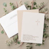 キリスト教式の結婚式のための手書きモノグラムクロス 招待状 (この独立クリエイターのコレクションをカスタマイズ。テスト)