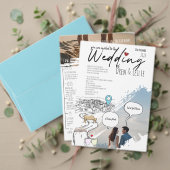 モダン裁判所エロペ結婚メントお祝い エンクロージャーカード (この独立クリエイターのコレクションをカスタマイズ。テスト)