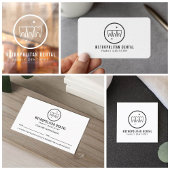 歯科モダン歯黒ロゴ ウィンドウサイン