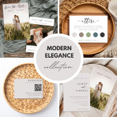 Modern Elegance Wedding Details & Accommodations エンクロージャーカード