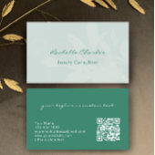 Modern Elegant Botanical Green Beauty Professional 名刺
