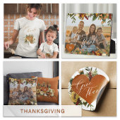 与え感謝してい秋フローラ数々のコラージファミリー 鍋つかみ&鍋敷きセット