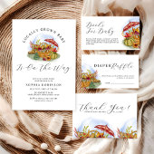 地元で育てられたベイビーシャワーの本のリクエスト エンクロージャーカード