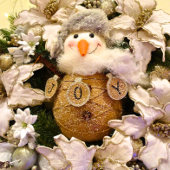 ファームハウスレッド&グレーバッファロープレイドディアスノーフレーク ペーパープレート