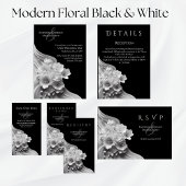 モダンフローラ白黒結婚ズ フェイバーボックス