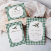 Green Mallard Duck Gender Neutral Cards & Gifts ポスター