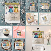 モダンJingle Bellsクリスマス飾りベビーシャワー ラベル