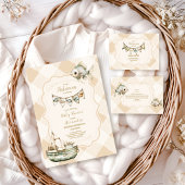 リトルフィッシャーマン魚釣りおむつラッフル エンクロージャーカード