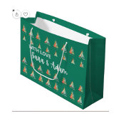 モダンミニマルクリスマスツリーの水色 シーズンカード