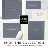 ミニマモダンリストプロフェッショナルブルーリネンアイボリー コーヒーマグカップ