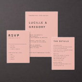 Peach Minimalist First Names Wrap Around Address  ラップアラウンドラベル (この独立クリエイターのコレクションをカスタマイズ。)