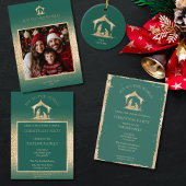 モダンクリスマス宗教家出生写真 シーズンカード