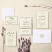 Modern Sage Green Signature Drinks Wedding Sign (この独立クリエイターのコレクションをカスタマイズ。)
