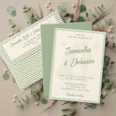 Modern Sage Green Signature Drinks Wedding Sign (この独立クリエイターのコレクションをカスタマイズ。テスト)