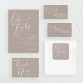 オベビースクリプモダント中性ベビーシャワー スクエアシール