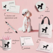 Modern Silhouette Dog Grooming 名刺