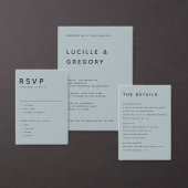 Modern Minimalist Editorial All Caps Slate 招待状 (この独立クリエイターのコレクションをカスタマイズ。)