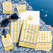 Modern Summer Bachelorette Weekend 招待状