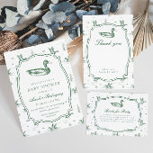 Toile Mallard Duck Gender Neutral Favors & Treats ポスター