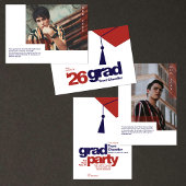 Modern Typography Graduation | Class of 2026 案内状