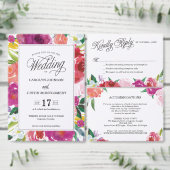 大胆な水彩花の感謝を表すグリーティングカード サンキューカード (この独立クリエイターのコレクションをカスタマイズ。)