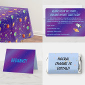 Minimalistisch Ruimtevaart Bedankkaartje - サンキューカード