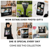 F*Mom Established Script 黒 3 写真ギフト トートバッグ