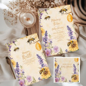 Mommy to Bee Floral  Baby Shower 招待状