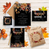 ムーディ秋のフローラ結婚の座席表 ポスター