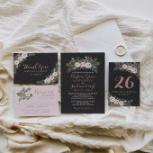 ブライドメイドダスティピンクフローラボホカスタムウェディング トートバッグ