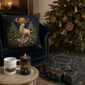 White Stag Yule Winter Solstice Wall Art ポスター