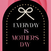 Everyday is Mothers Day Elegance Pink Bow Keychain キーホルダー