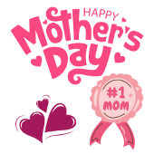 Happy Mother’s Day to the heart of our family サンキューカード