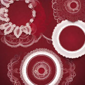 ダークレッドフローラAIアート クッション