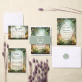 Mystic Forest Meadow Magic Wedding RSVP (この独立クリエイターのコレクションをカスタマイズ。)