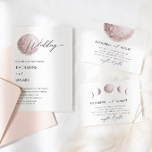 神秘的な満月赤面ピンク文房具紙 便箋