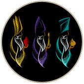 ナビダド・レジェススタイルの刺繍 シーズンカード